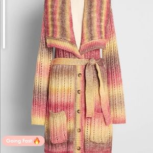 ModCloth Button Front Sweater in Sunset Colors! 2X!